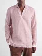 Orlebar Brown - Ridley Printed Linen Shirt - Pink