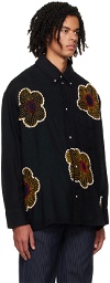 Glass Cypress Black Sunflower Shirt