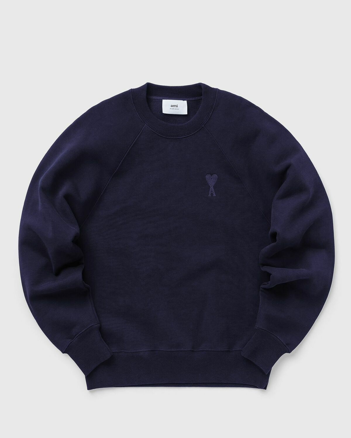 スウェット・トレーナー AMI PARIS AMI DE COEUR NAVY BLUE SWEATSHIRT NAVY BLUE Ami de Coeur Patch Sweatshirt | AMI PARIS