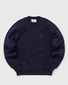 Ami Paris Tonal Ami De Coeur Sweatshirt Blue - Mens - Sweatshirts