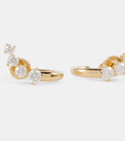 Melissa Kaye Aria Dagger 18kt gold earrings with diamonds