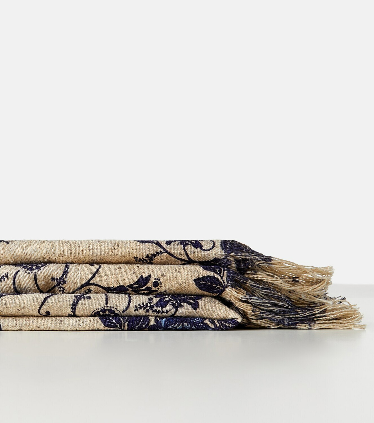 The House of Lyria Sharpei floral cotton and linen throw
