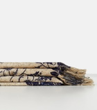 The House of Lyria Sharpei floral cotton and linen throw