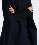 Burberry Burberry Check belted wool cape