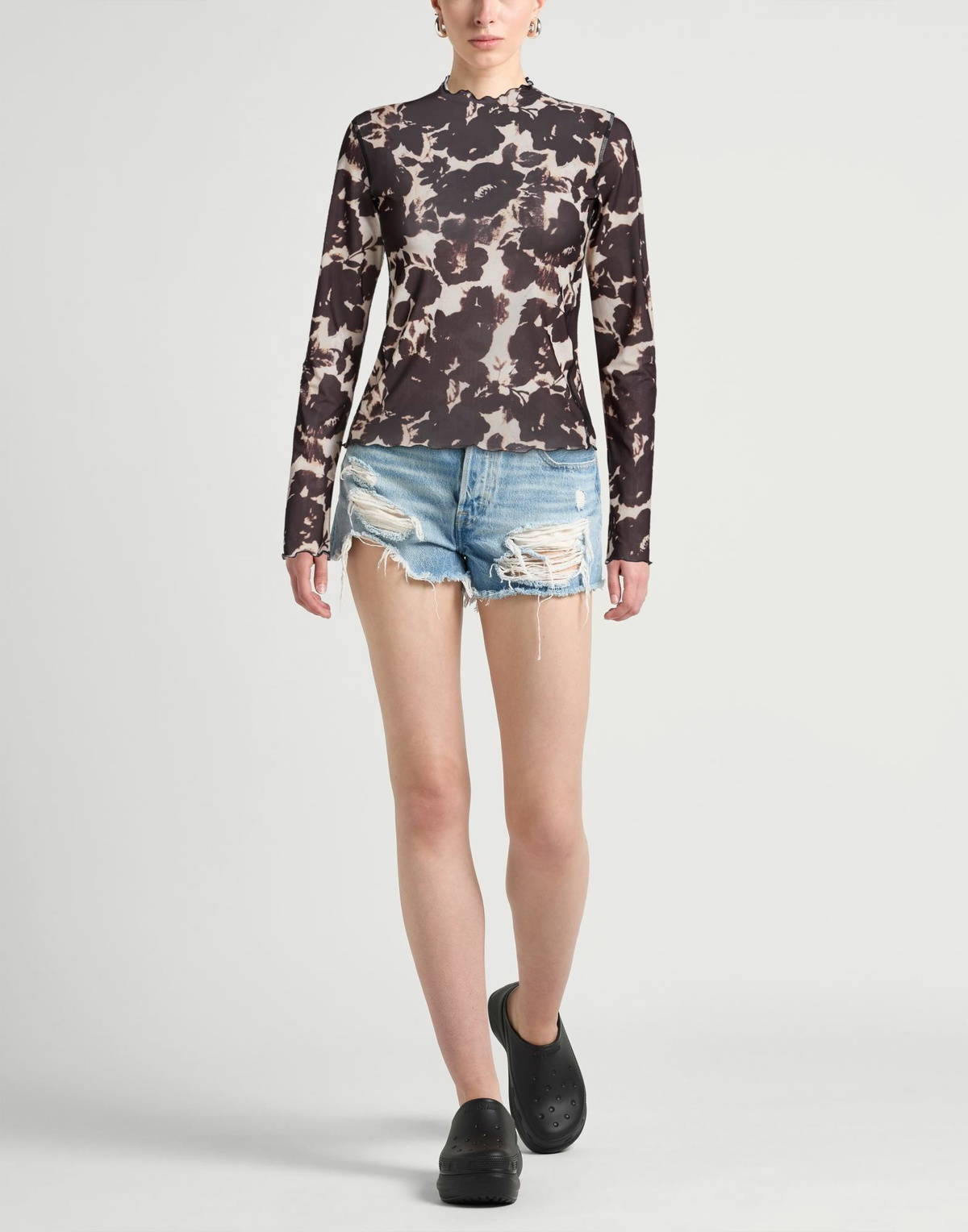 Knwls Womens Top Dark in Brown