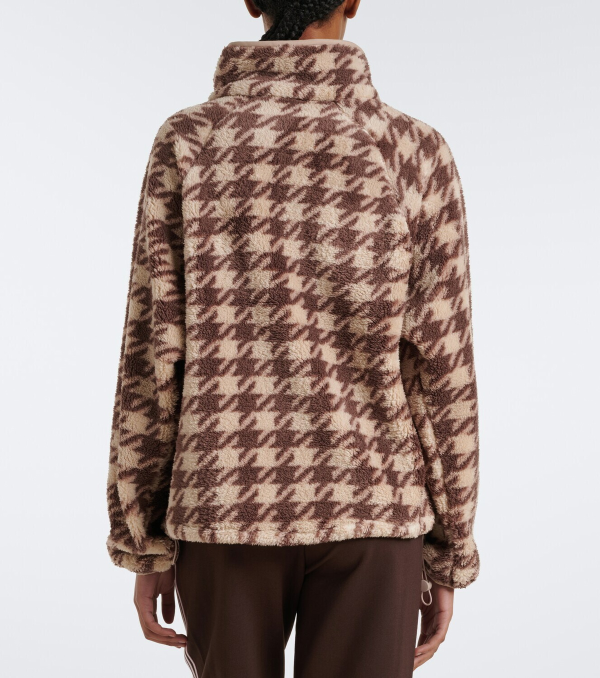 The Upside Palacio Harlow houndstooth fleece sweater
