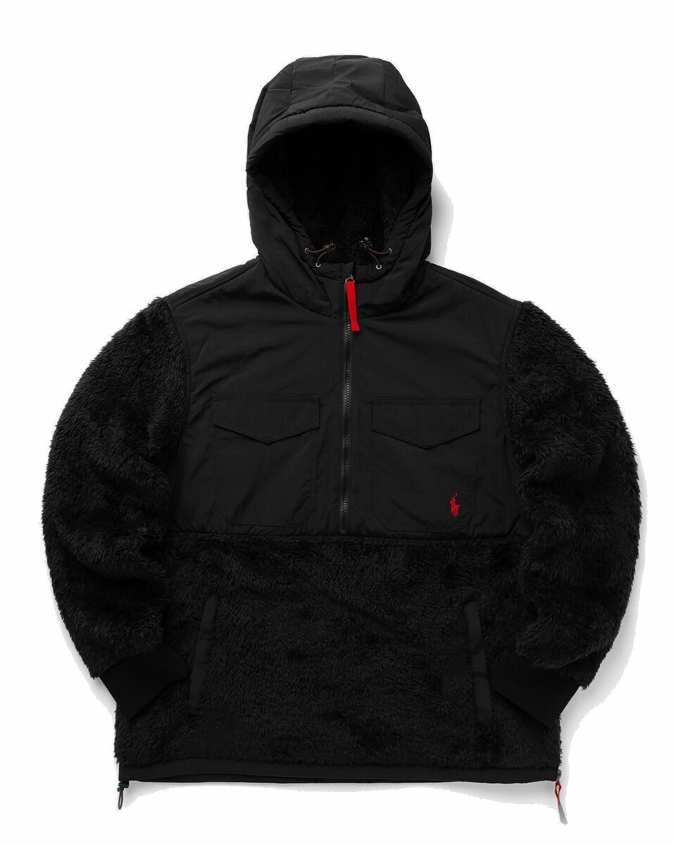 Photo: Polo Ralph Lauren Lshzhoodm1 Long Sleeve Pullover Black - Mens - Fleece Jackets