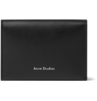 Acne Studios - Logo-Print Leather Bifold Cardholder - Black