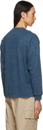 Li-Ning Blue Washed Graphic Long Sleeve T-Shirt