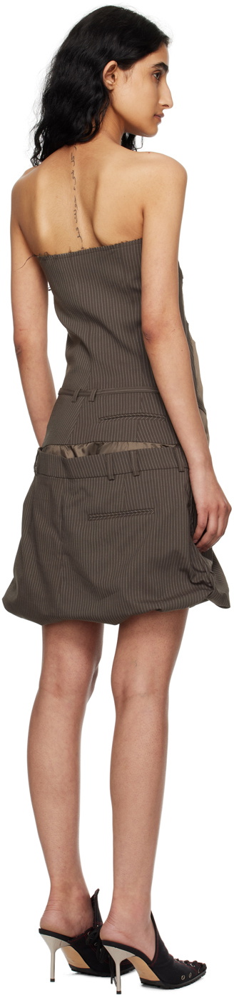 Ottolinger Brown Deconstructed Minidress