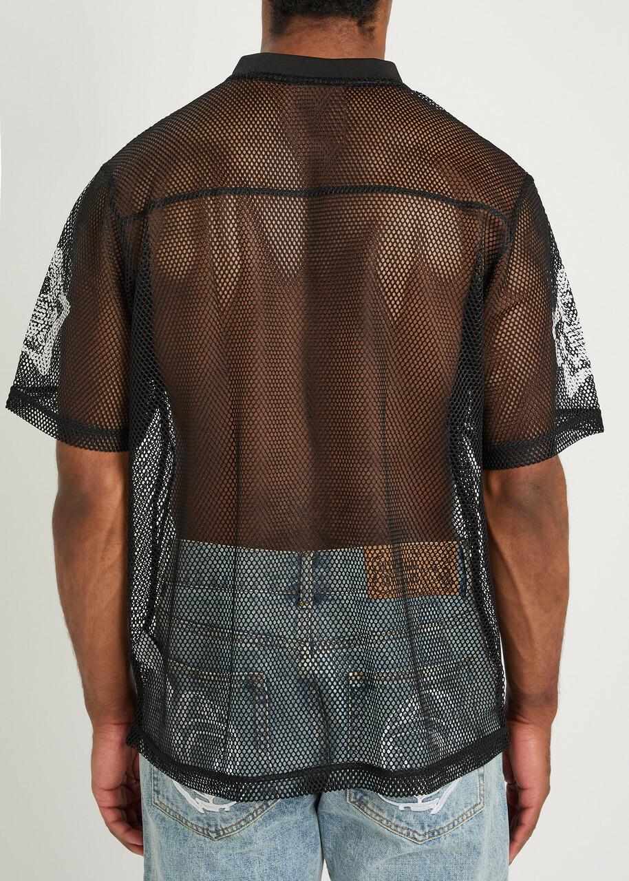 Billionaire Boys Club Logo-print Mesh Football T-shirt Black