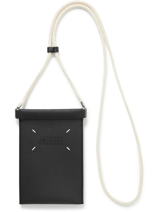 Photo: Maison Margiela - Logo-Embossed PVC Pouch with Lanyard