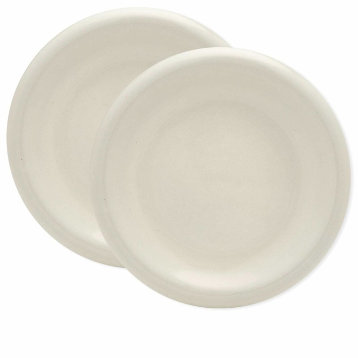 Photo: HAY Barro Side Plate - Set of 2 in Off-White 