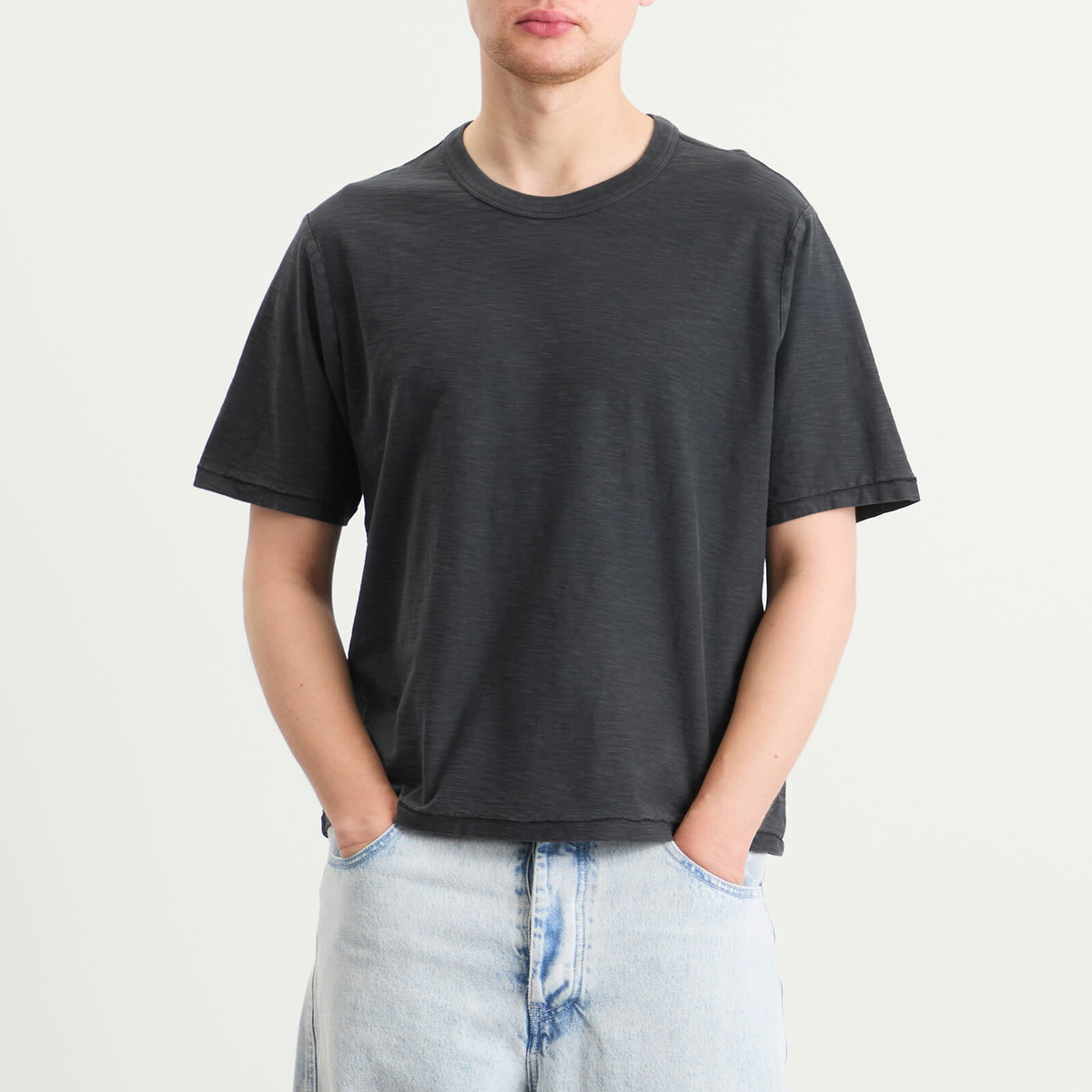 Corridor Men's Slub T-Shirt in Black