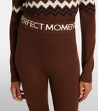 Perfect Moment Nordic intarsia high-rise wool leggings