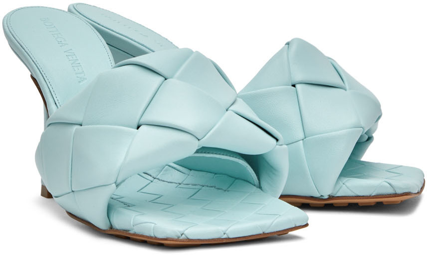 サンダル・ミュール Bottega Veneta Lido Flat Sandal Blue Bottega Veneta Lido Flat Sandal Blue Sandals | THE LIST