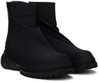 424 Black Overlay Boots