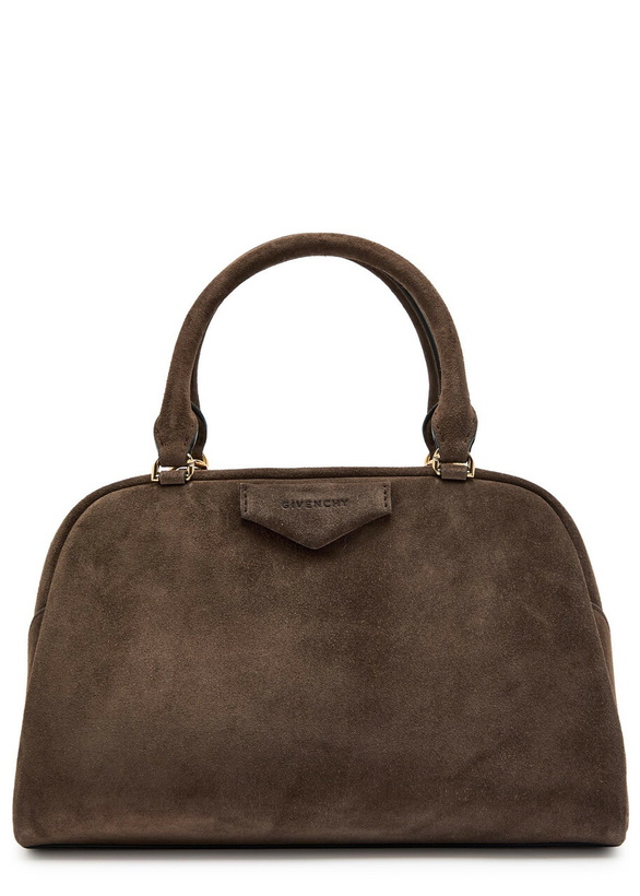 Photo: Givenchy Antigona East-west Medium Suede top Handle bag - Brown - One Size