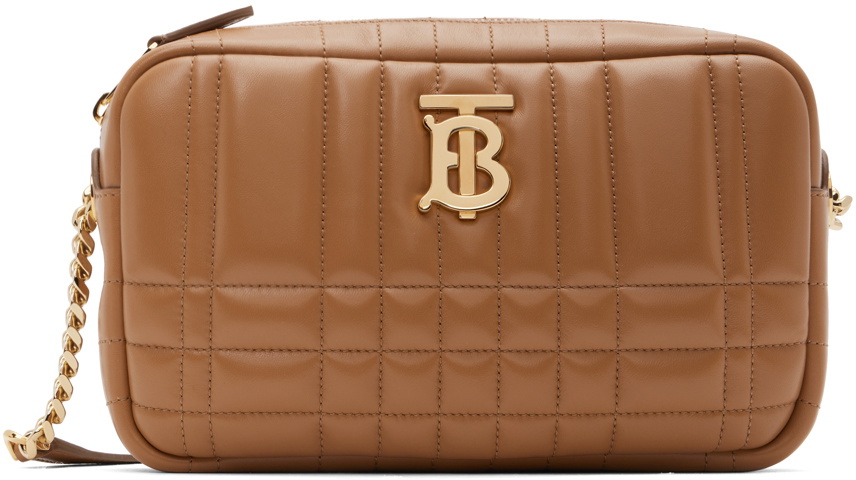 Tan best sale burberry bag