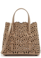 Alaïa Mina 20 Laser-cut Leather top Handle bag - Sand - One Size