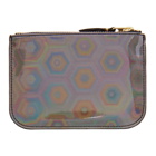 Comme des Garcons Wallets Silver Small Rainbow Pouch