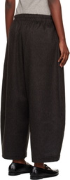 Cordera Brown Wool Curved Trousers