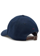 Brunello Cucinelli Logo-embroidered Cotton cap Navy