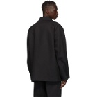 Jil Sander Black Pique Structured Jacket