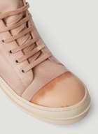 Rick Owens DRKSHDW - Faded Low Top Sneakers in Pink