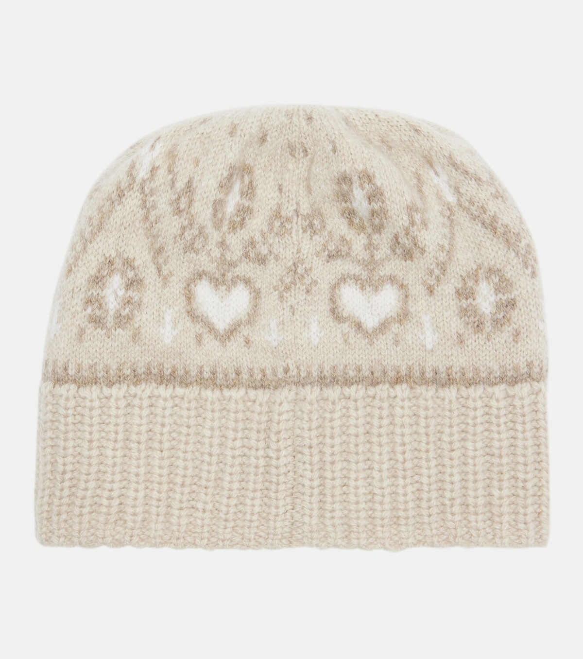 Khaite Avers Fair Isle cashmere beanie
