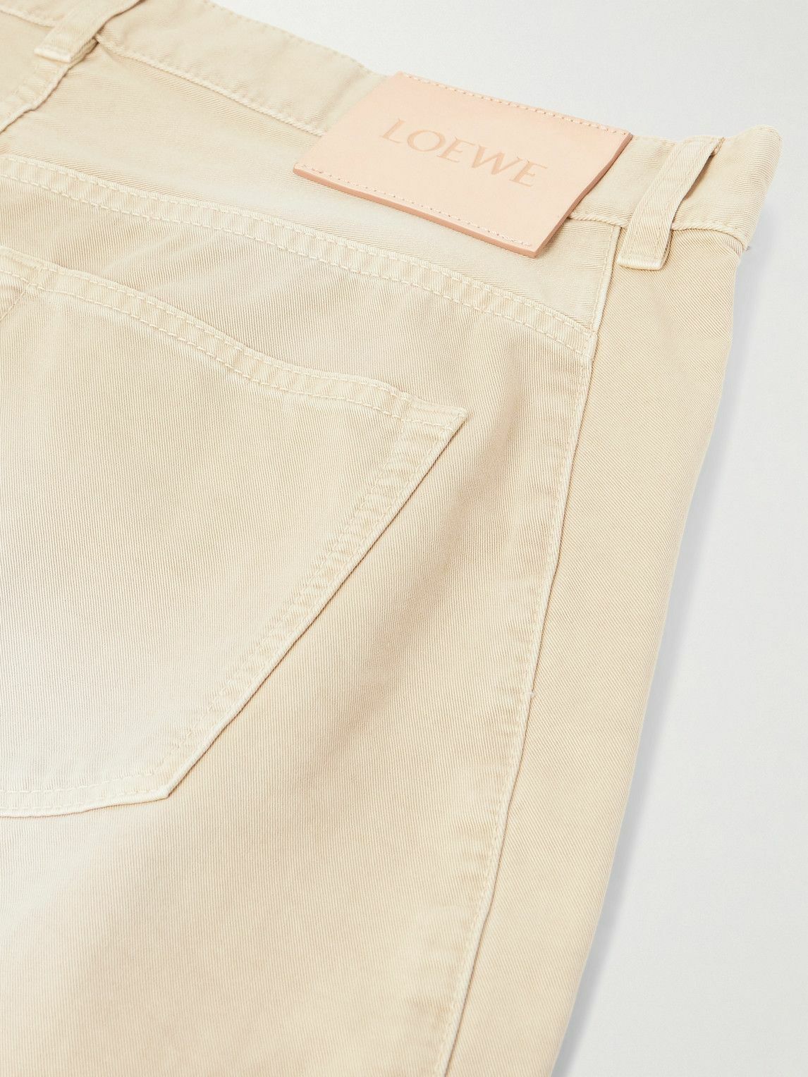 LOEWE - Paula's Ibiza Barrel-Leg Cotton-Twill Trousers - Neutrals