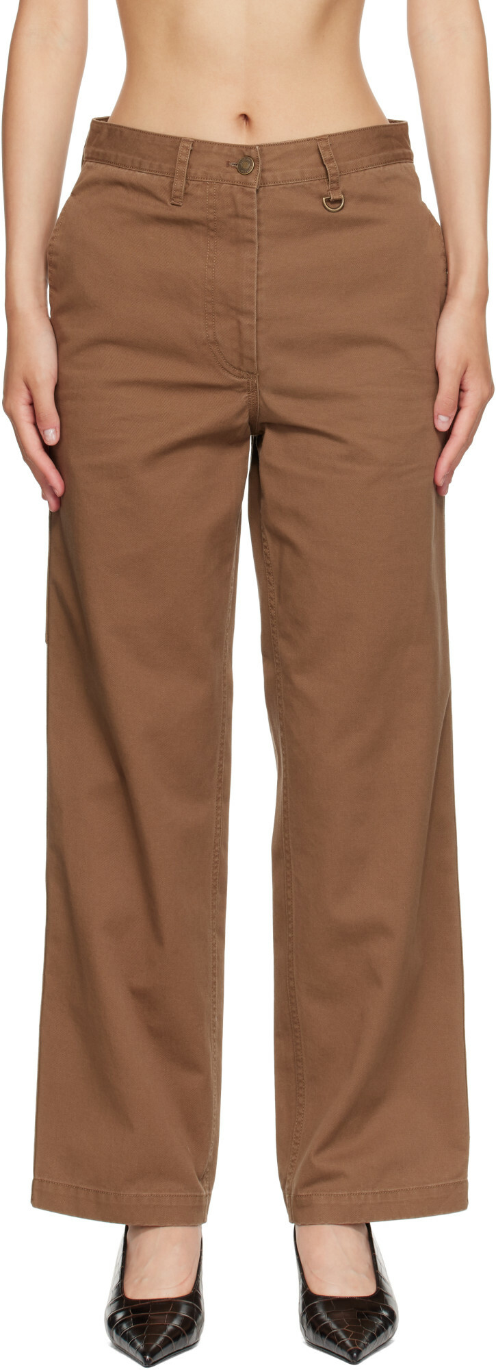 Nothing Written Brown Tabby Wide Chino Pants