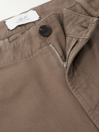 Mr P. - Edward Straight-Leg Cotton-Twill Cargo Trousers - Brown