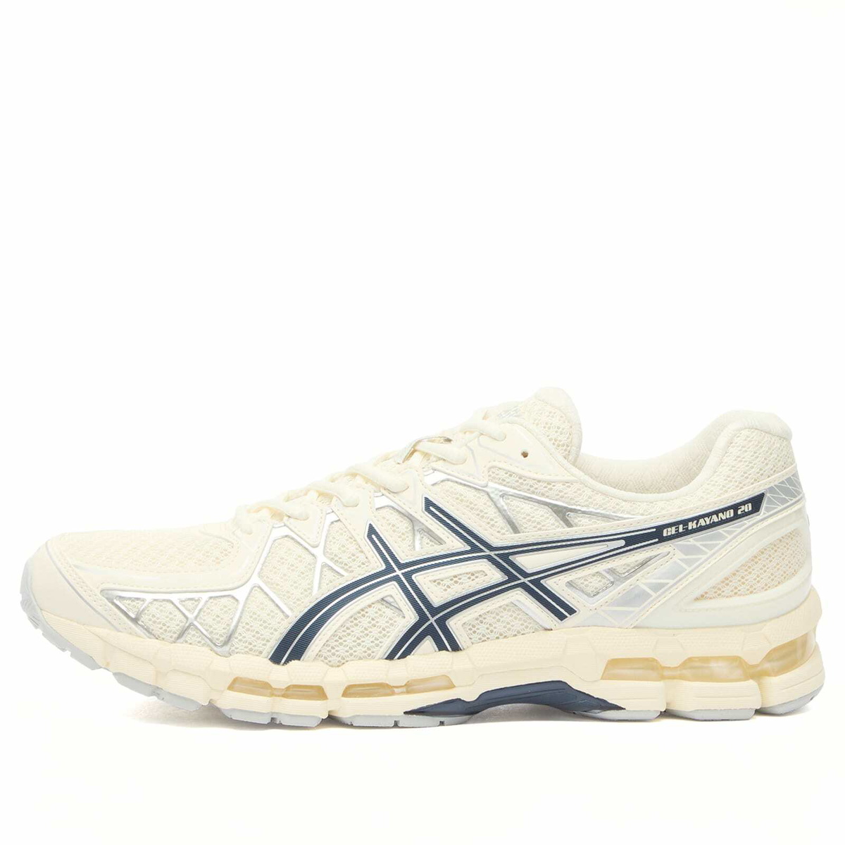 Asics Gel-Kayano 20 Sneakers in Cream/Independence Blue