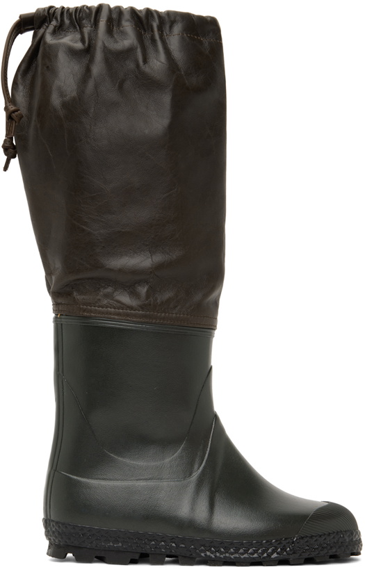 Photo: Rier SSENSE Exclusive Brown & Green Boots