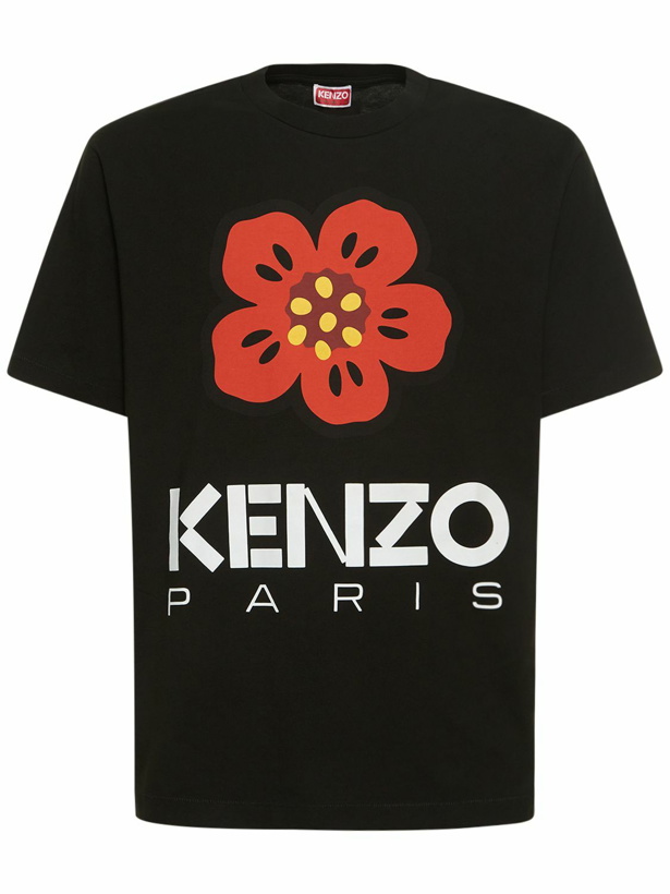 Photo: KENZO PARIS - Boke Logo Cotton Jersey T-shirt