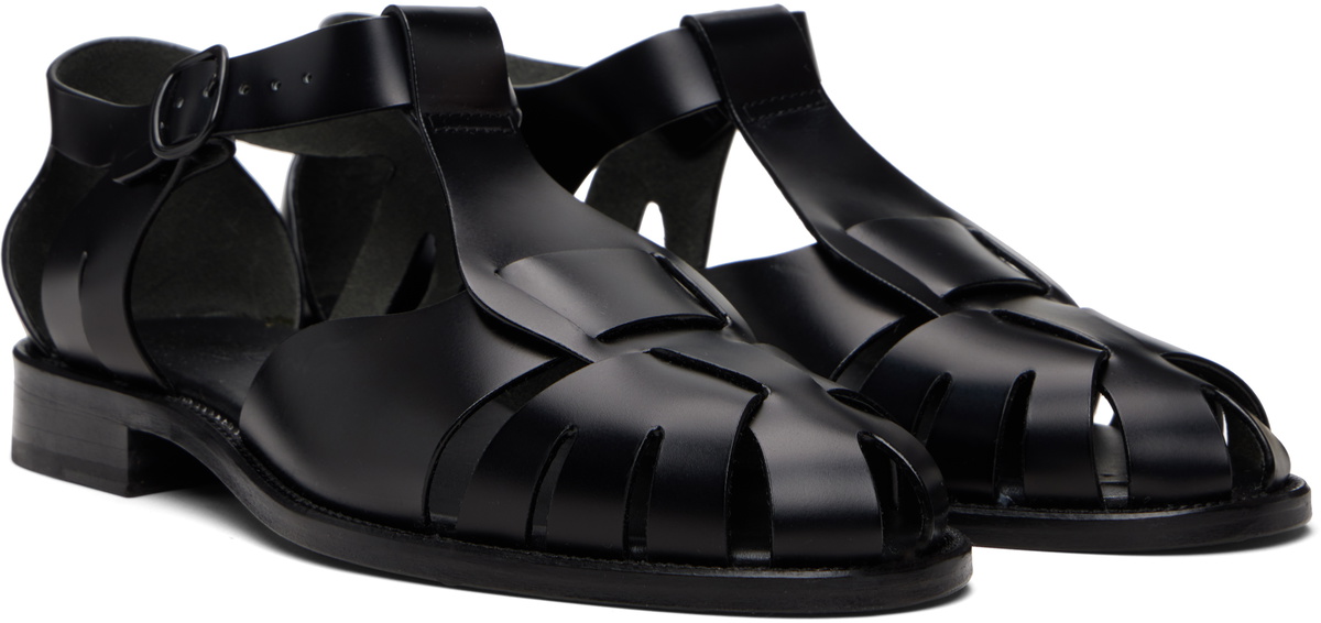 HEREU Black Pesca Sandals