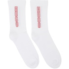 Hugo Two-Pack White Piano Socks