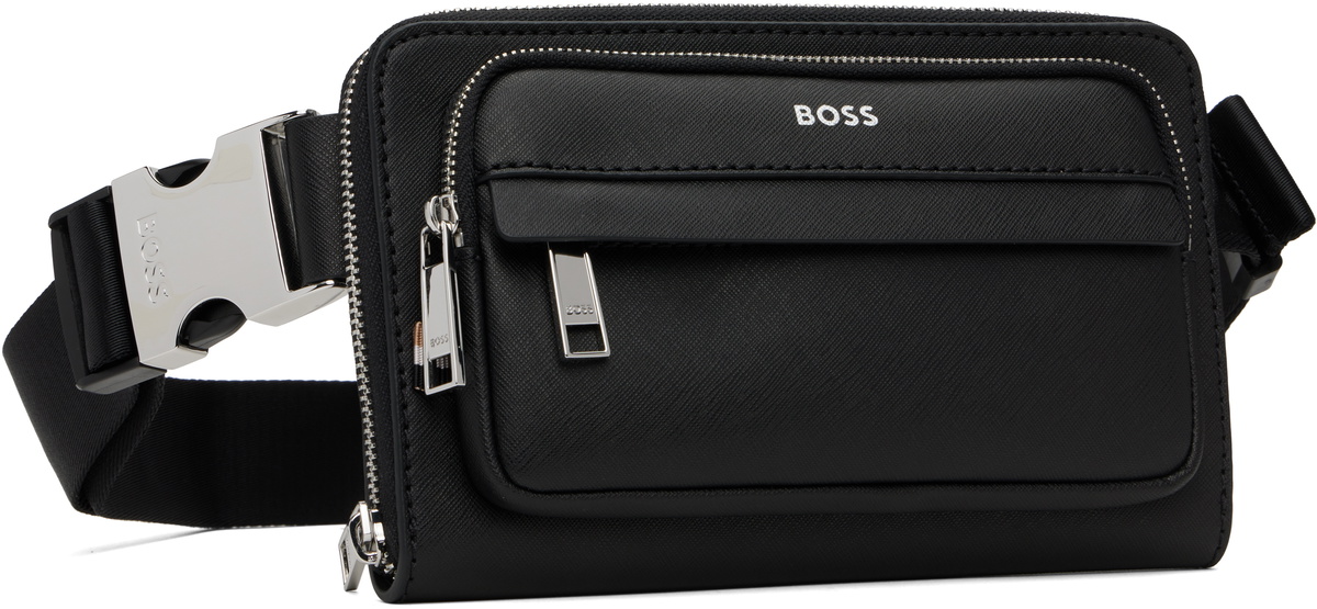 boss様 BOSS Black Structured Crossbody Pouch BOSS