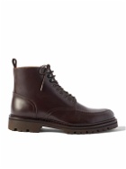 Mr P. - Jacques Leather Lace-Up Boots - Brown