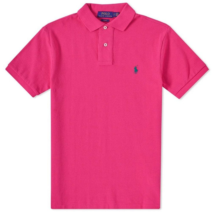 Photo: Polo Ralph Lauren Slim Fit Polo Pink
