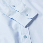 AMI Men's Button Down Logo Oxford Shirt in Sky Blue