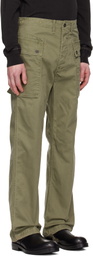 RRL Green Herringbone Field Cargo Pants