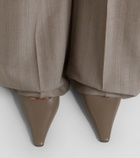 Victoria Beckham Sloan leather slingback pumps