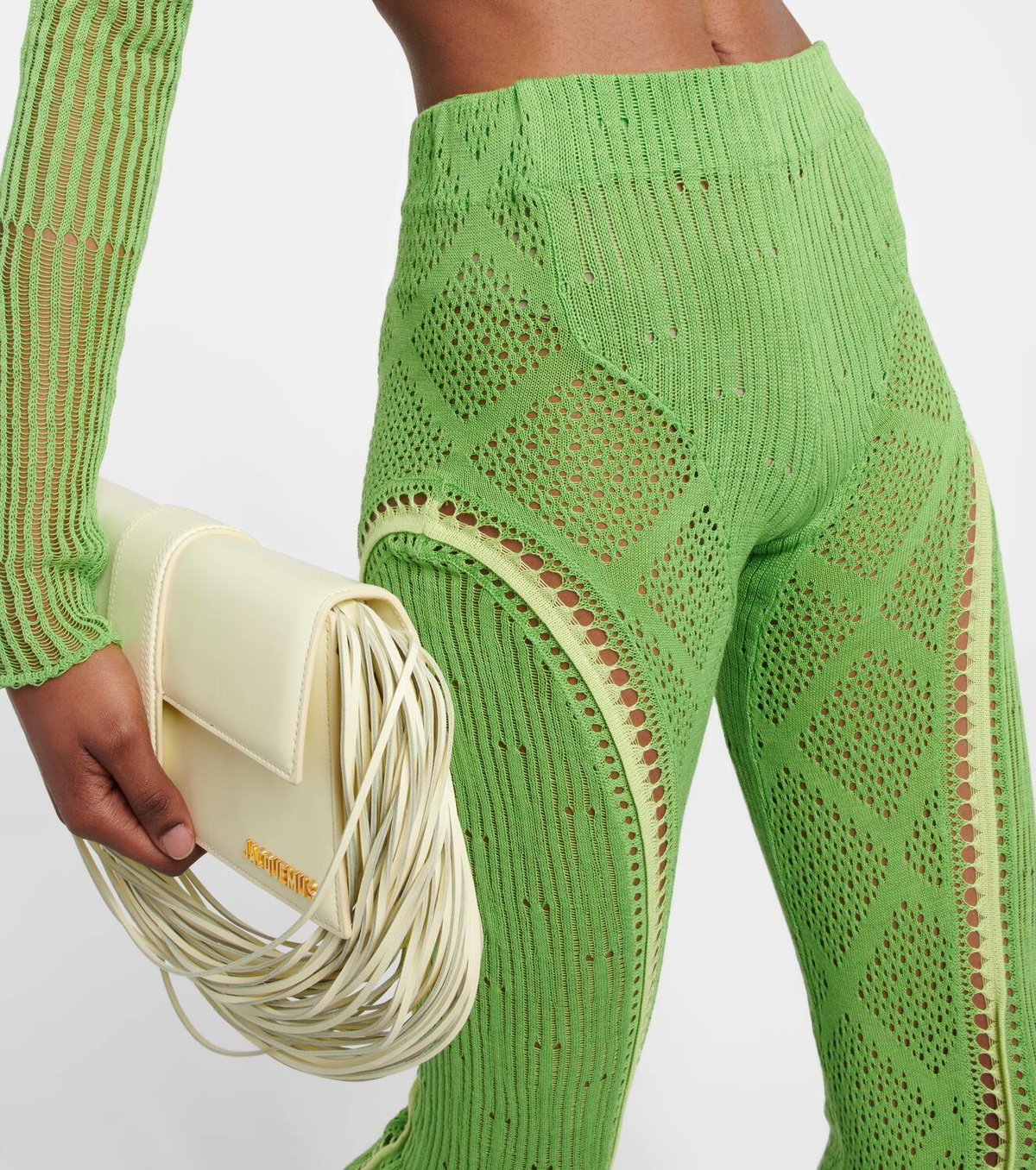 Roberta Einer Disco high-rise flared cotton pants