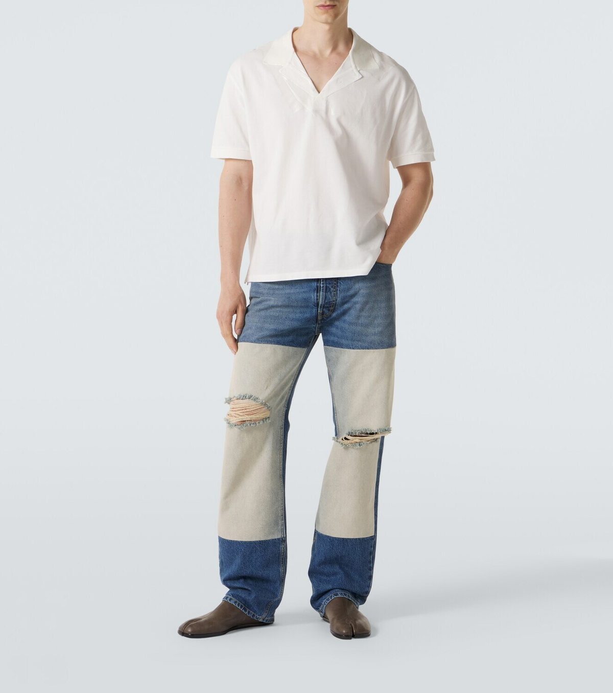 Maison Margiela Distressed straight jeans