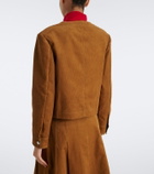 Tory Burch Cropped cotton corduroy jacket