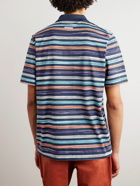Missoni - Space-Dyed Striped Cotton Polo Shirt - Blue