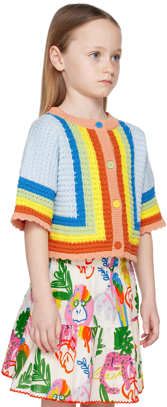 Stella McCartney Kids Multicolor Striped Cardigan