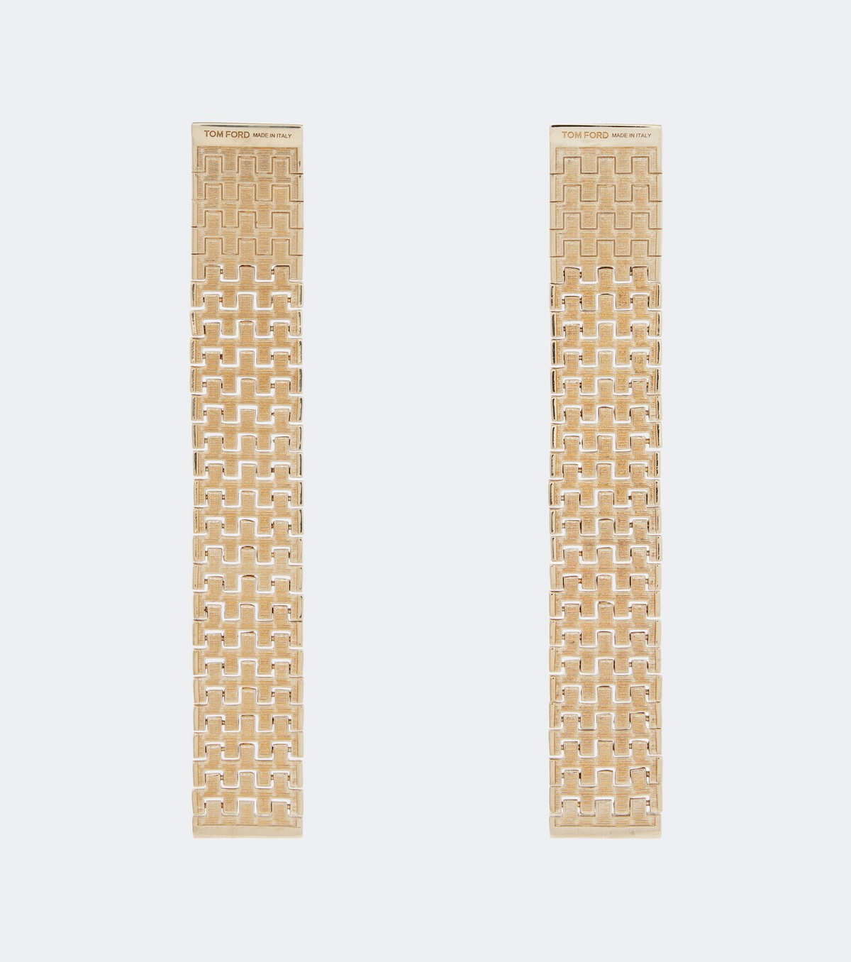 Tom Ford Aion brass earrings
